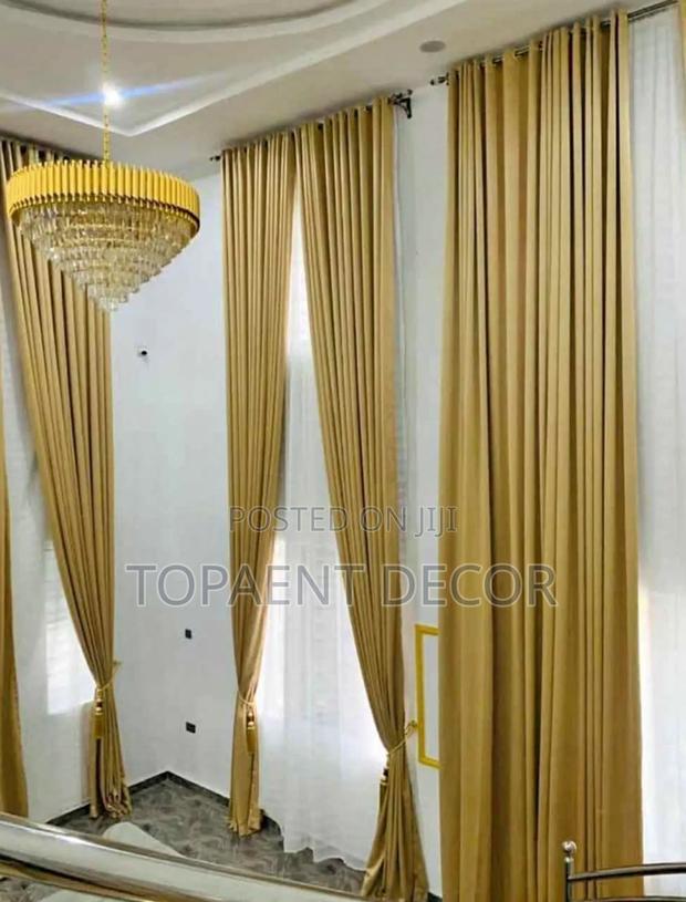 Yellow,Long Windows ,Hand Washable Window Curtains - main view