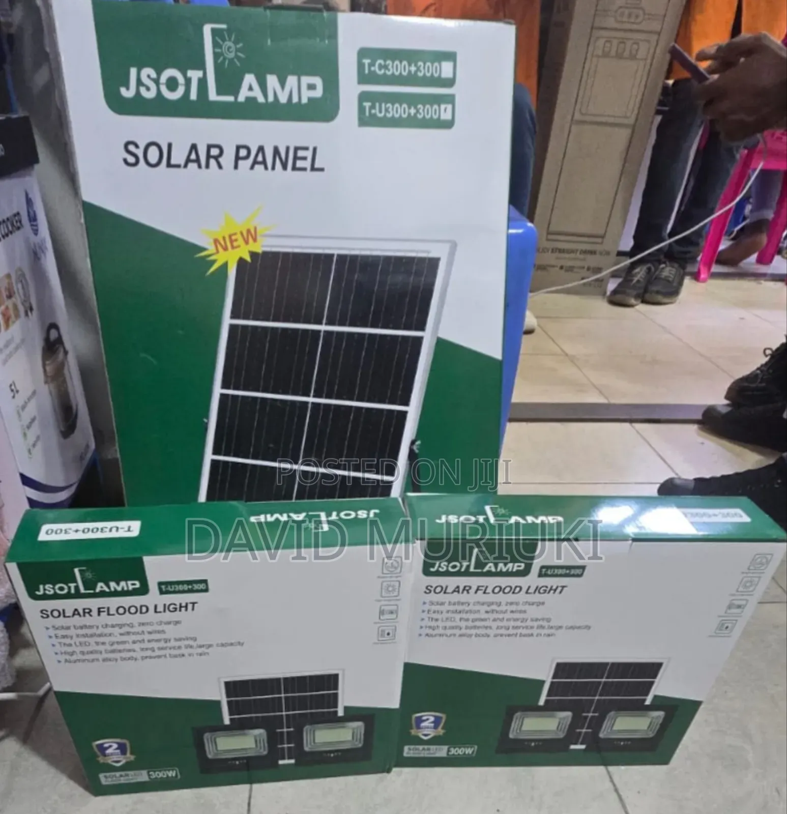Jsot 600w (300+300w) Solar Led Flood Light – Waterproof Ip67