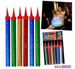 Birthday Cake Sparkler Candles Sparkling Fountain Firework Toppers