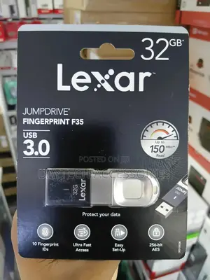 This Is a Lexar Jumpdrive Fingerprint F35 32gb Usb 3.0 Flash Drive.