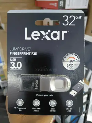 This Is a Lexar Jumpdrive Fingerprint F35 32gb Usb 3.0 Flash Drive.