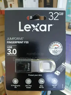 Lexar Jumpdrive Fingerprint F35 32gb Usb 3.0 Flash Drive