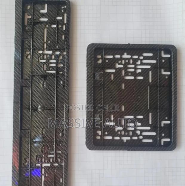 Carbon Black Number Plates Holder/ Carbon Plates Holder