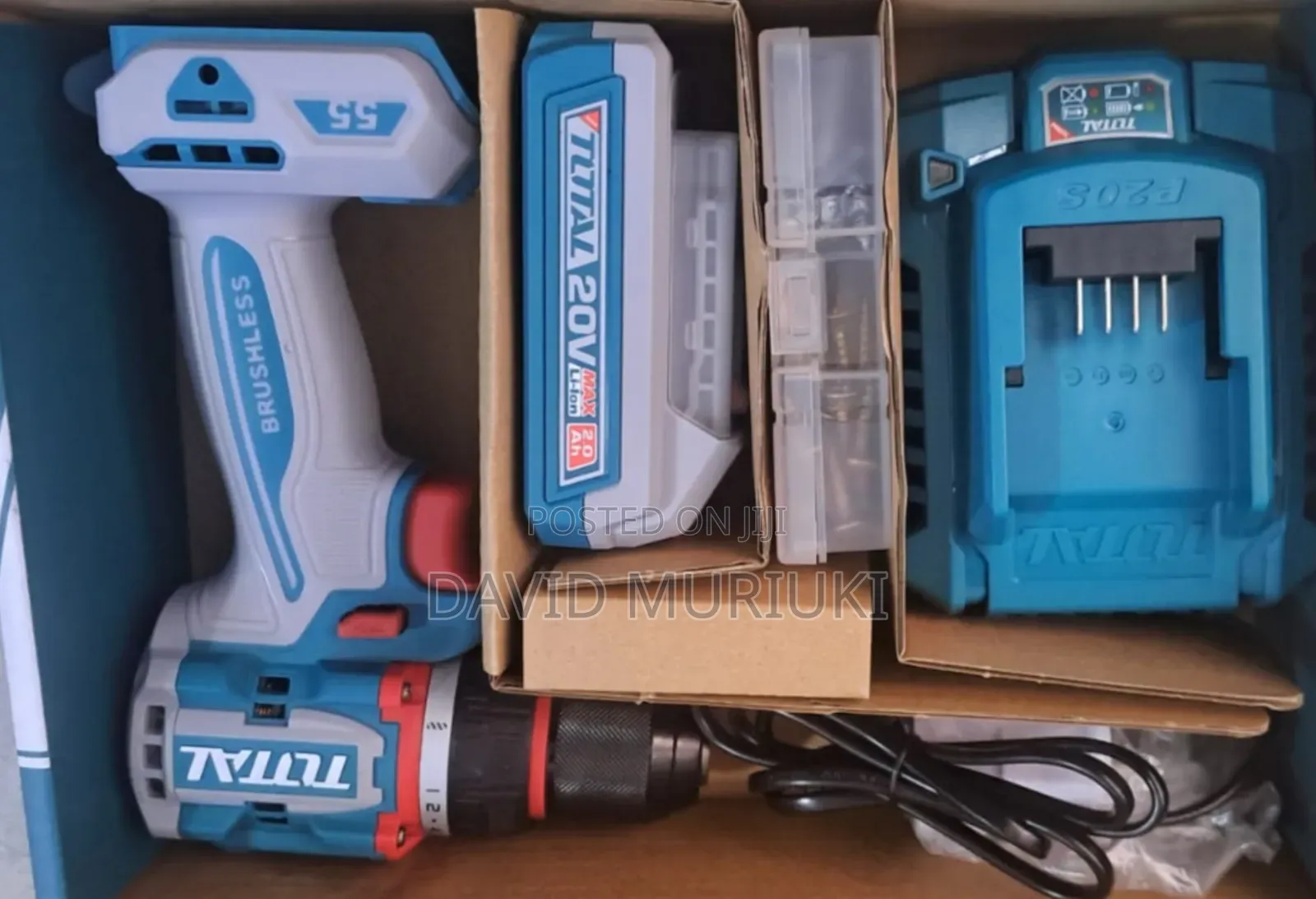 Total 20v Compact Brushless Cordless Drills.