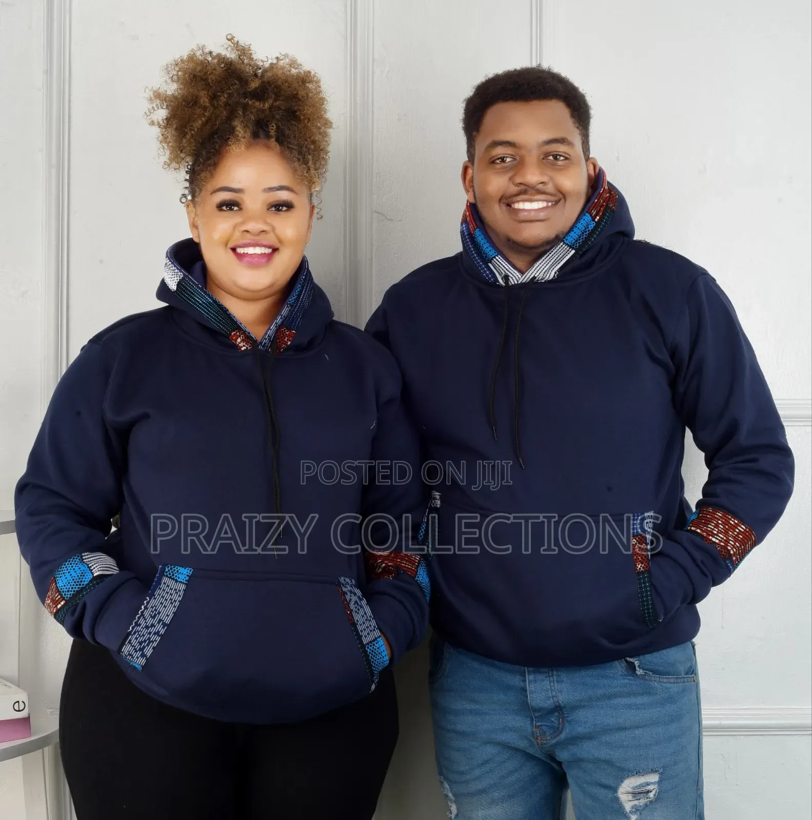 Ankara Couple Hoodie Goals!
