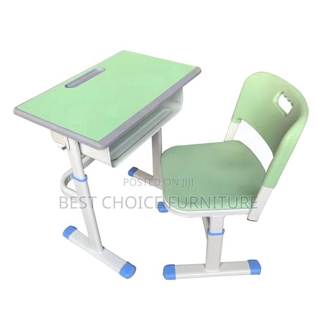 Kids Combo : Blue and White Ergonomic Study Table and Chair Set. - thumbnail 4