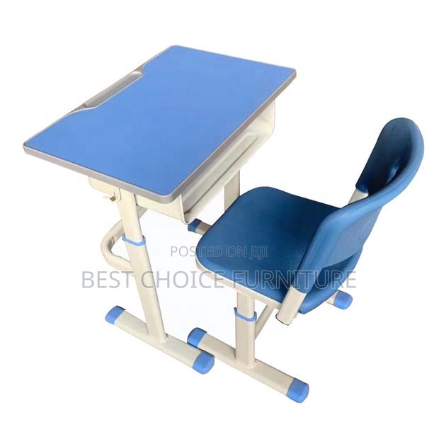 Kids Combo : Blue and White Ergonomic Study Table and Chair Set. - thumbnail 5