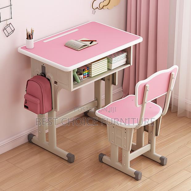 Kids Combo : Blue and White Ergonomic Study Table and Chair Set. - thumbnail 12