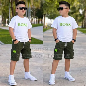 Boss Kids Short N Tshirt Set