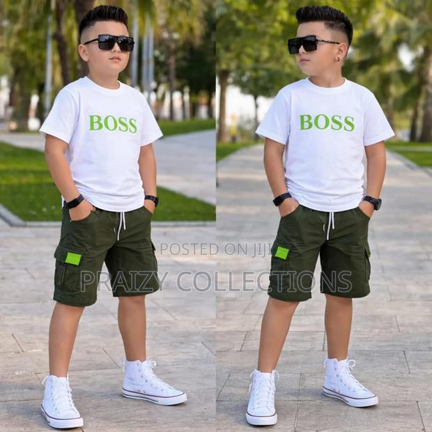 Boss Kids Short N Tshirt Set - thumbnail 3