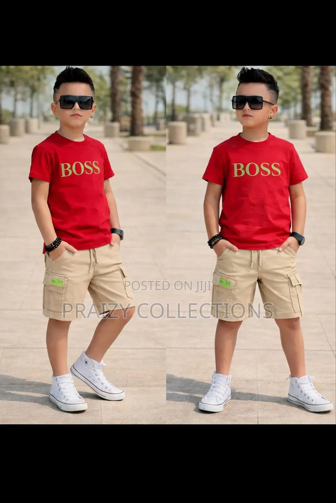 Boss Kids Short N Tshirt Set