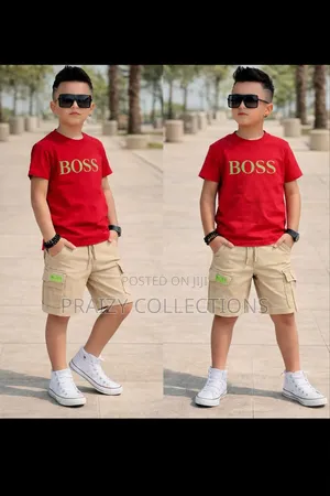 Boss Kids Short N Tshirt Set