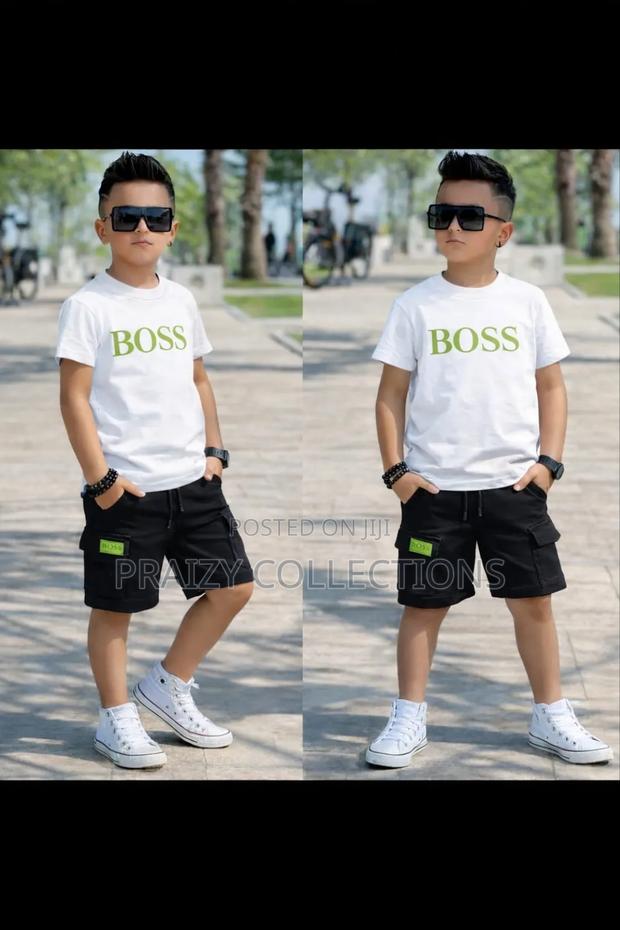 Boss Kids Short N Tshirt Set - thumbnail 5