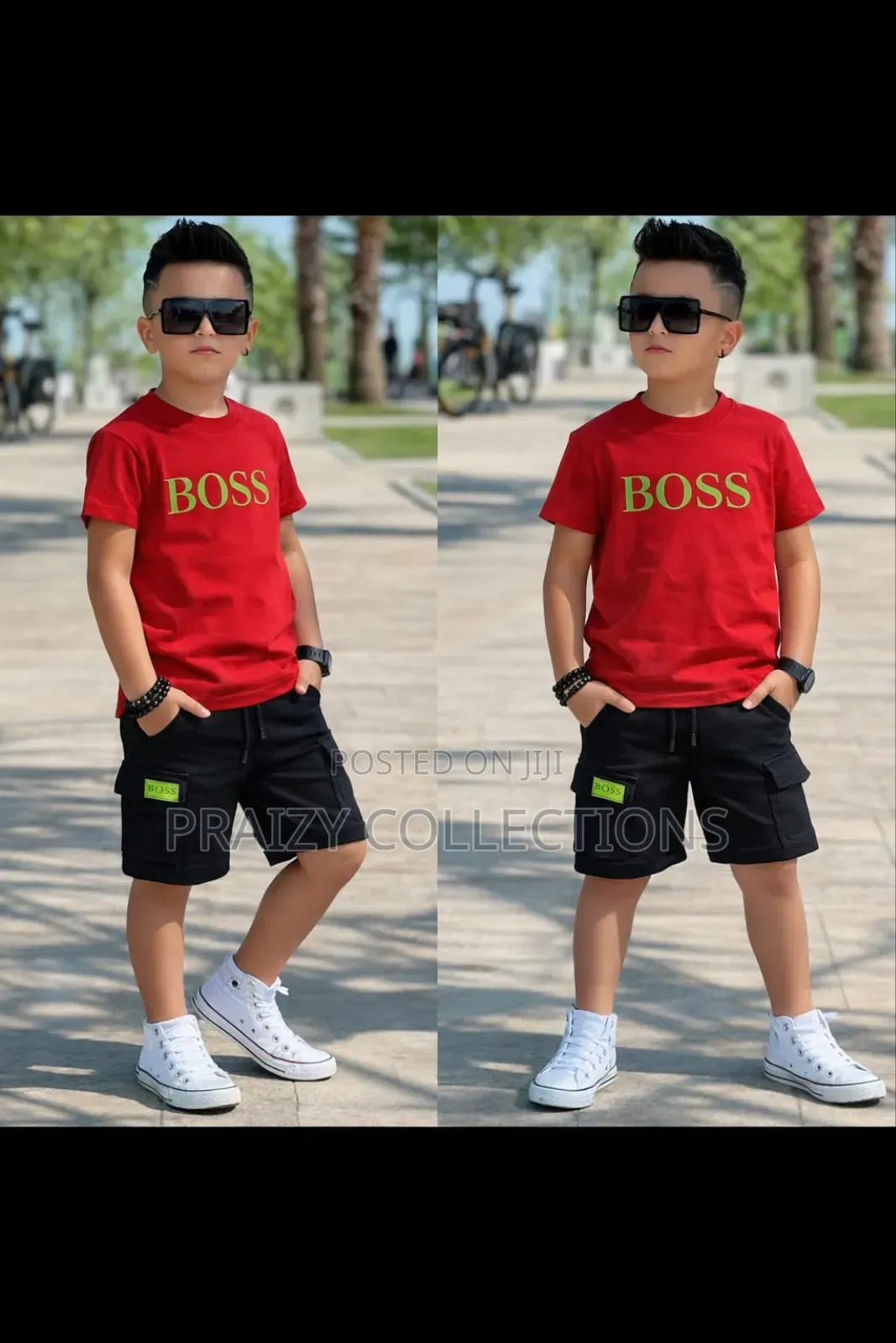 Boss Kids Short N Tshirt Set