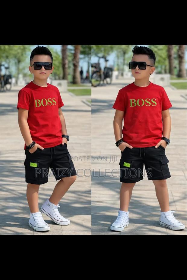 Boss Kids Short N Tshirt Set - thumbnail 6