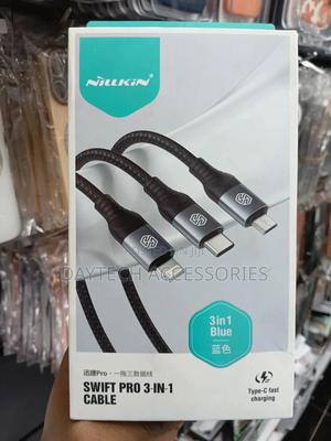 The Nillkin Swift Pro 3-in-1 Cable Durable Charging Cable Solution - thumbnail 3