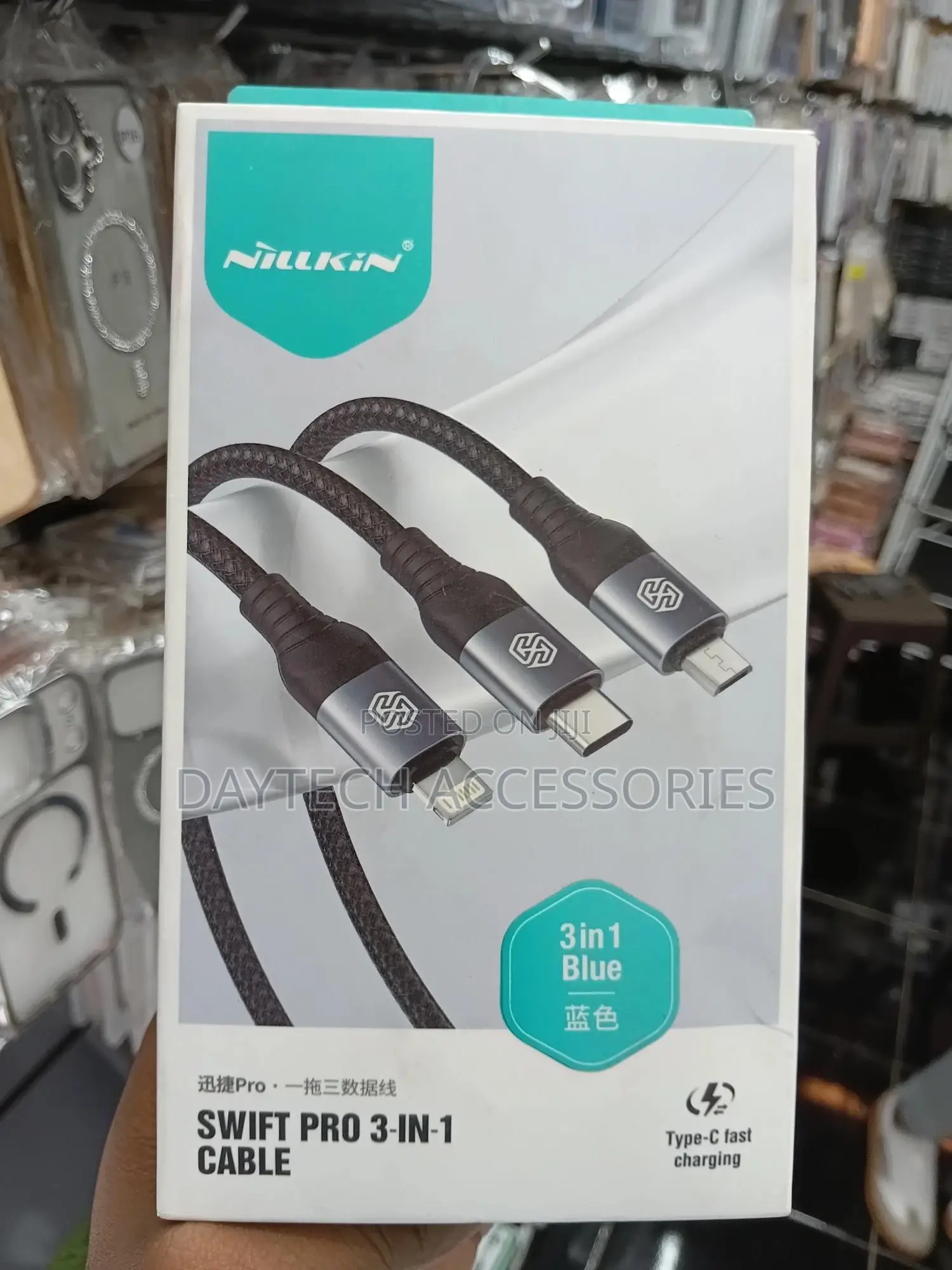 The Nillkin Swift Pro 3-in-1 Cable Durable Charging Cable Solution