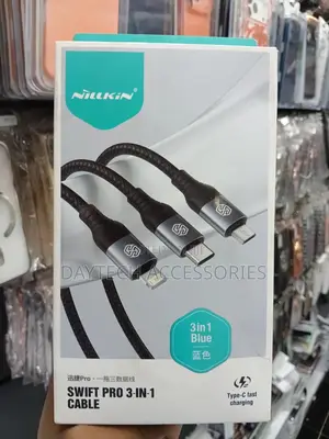 The Nillkin Swift Pro 3-in-1 Cable Durable Charging Cable Solution
