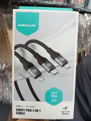 The Nillkin Swift Pro 3-in-1 Cable Fast Charging Cable.