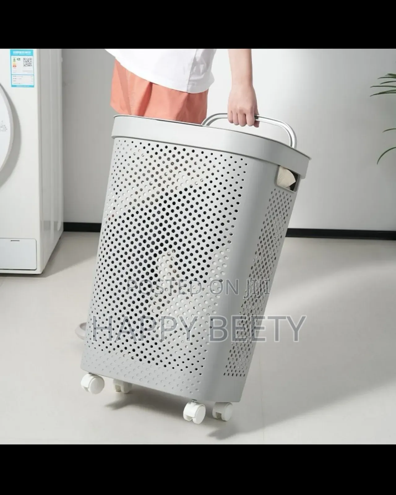 Rolling Laundry Hamper With Lid
