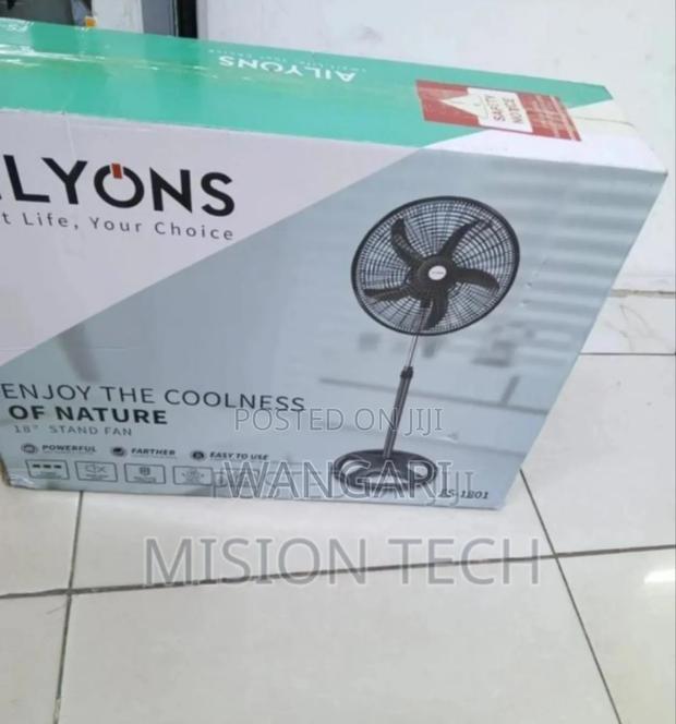 Black Ailyon 18inch Standing Fan