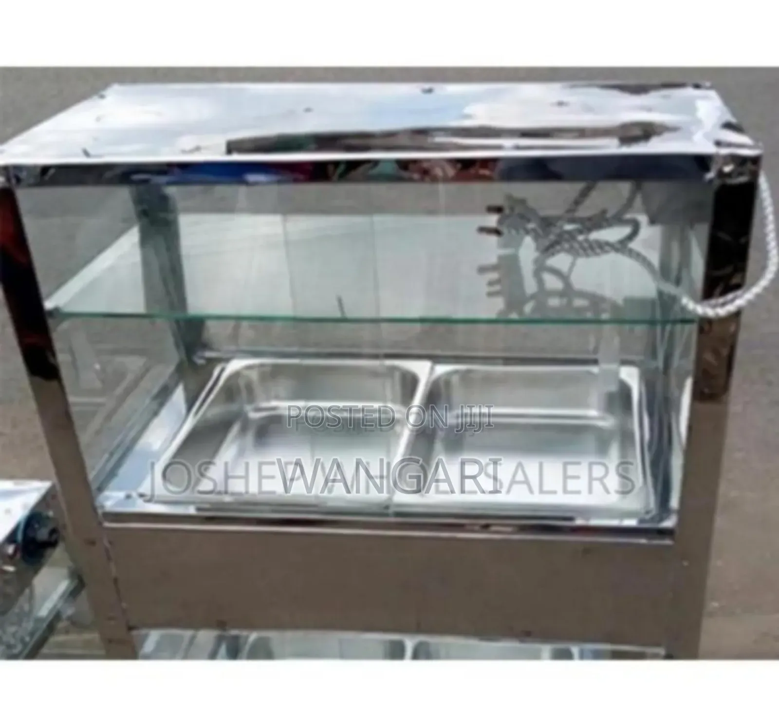 Colour Silver Chips Warmer Double Insert
