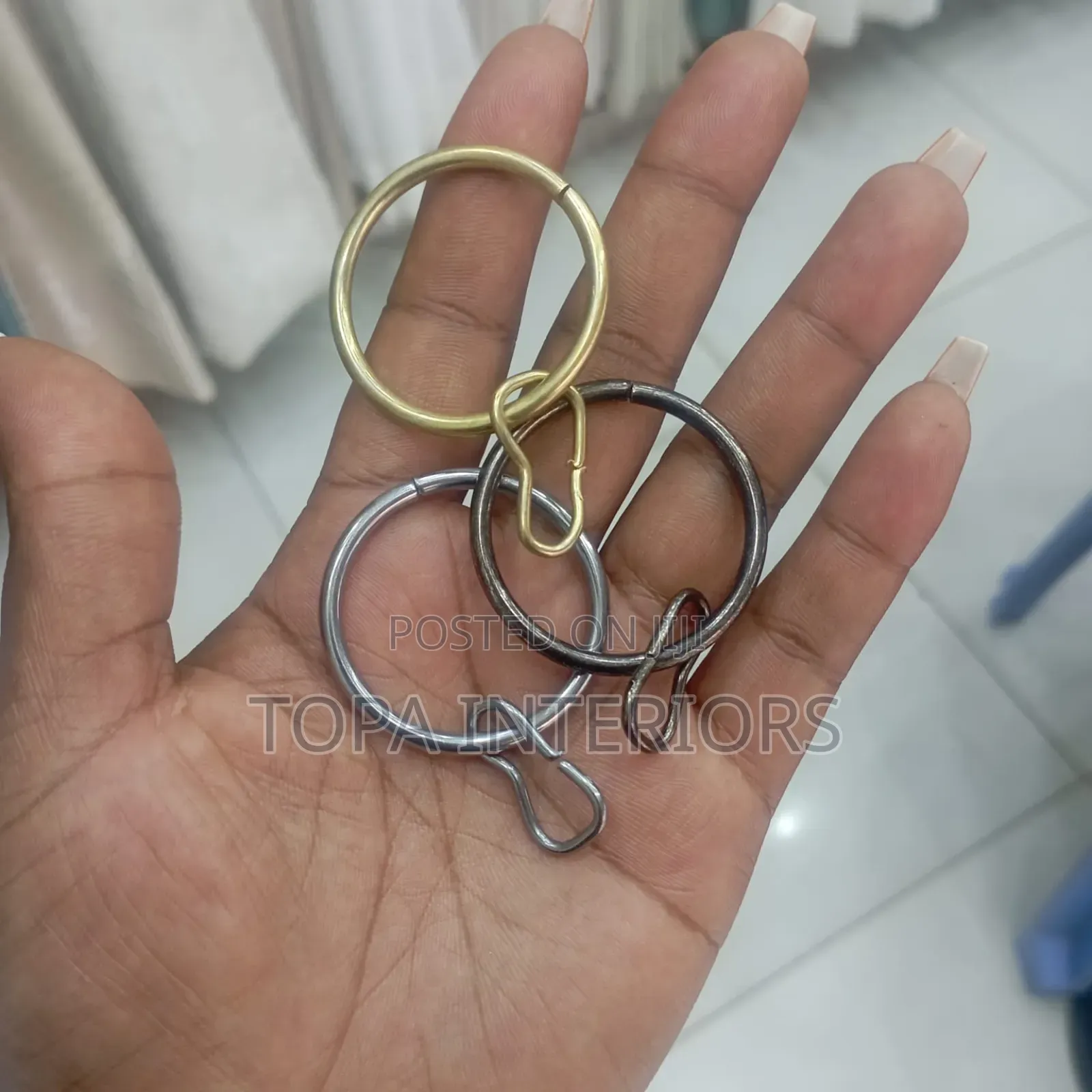 Drapery Accessories Round Metal Curtain Rings