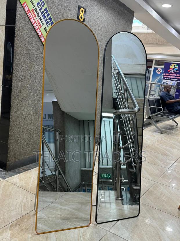 Arched Executive Full Length Dressing Mirror (Gold)