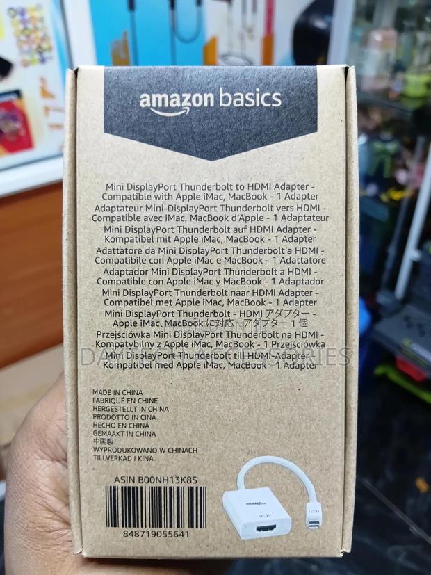 Amazonbasics Mini Displayport (Thunderbolt) to Hdmi Adapter - White