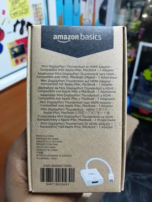 Amazonbasics Mini Displayport (Thunderbolt) to Hdmi Adapter - White