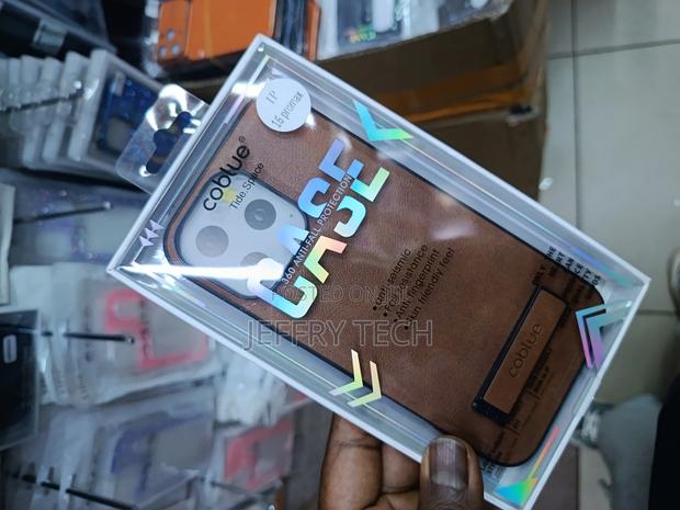 iPhone 16 Pro Max, a Brown Leather-Style Finish, 360-Degree Fall P - thumbnail 3