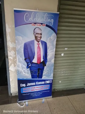 Funeral (Mazishi) Narrow Base Roll Up Banner