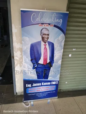 Funeral (Mazishi) Narrow Base Roll Up Banner