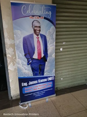 Funeral (Mazishi) Narrow Base Roll Up Banner