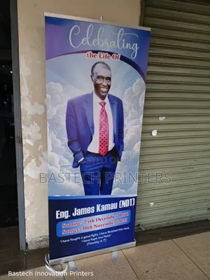 Funeral (Mazishi) Narrow Base Roll Up Banner
