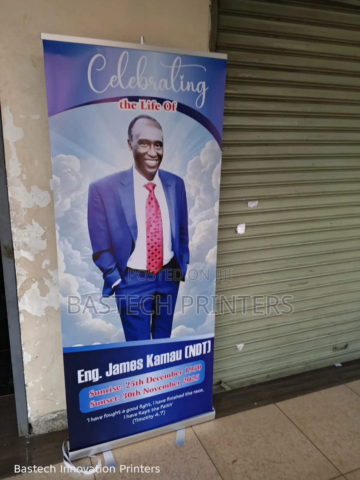 Funeral (Mazishi) Narrow Base Roll Up Banner