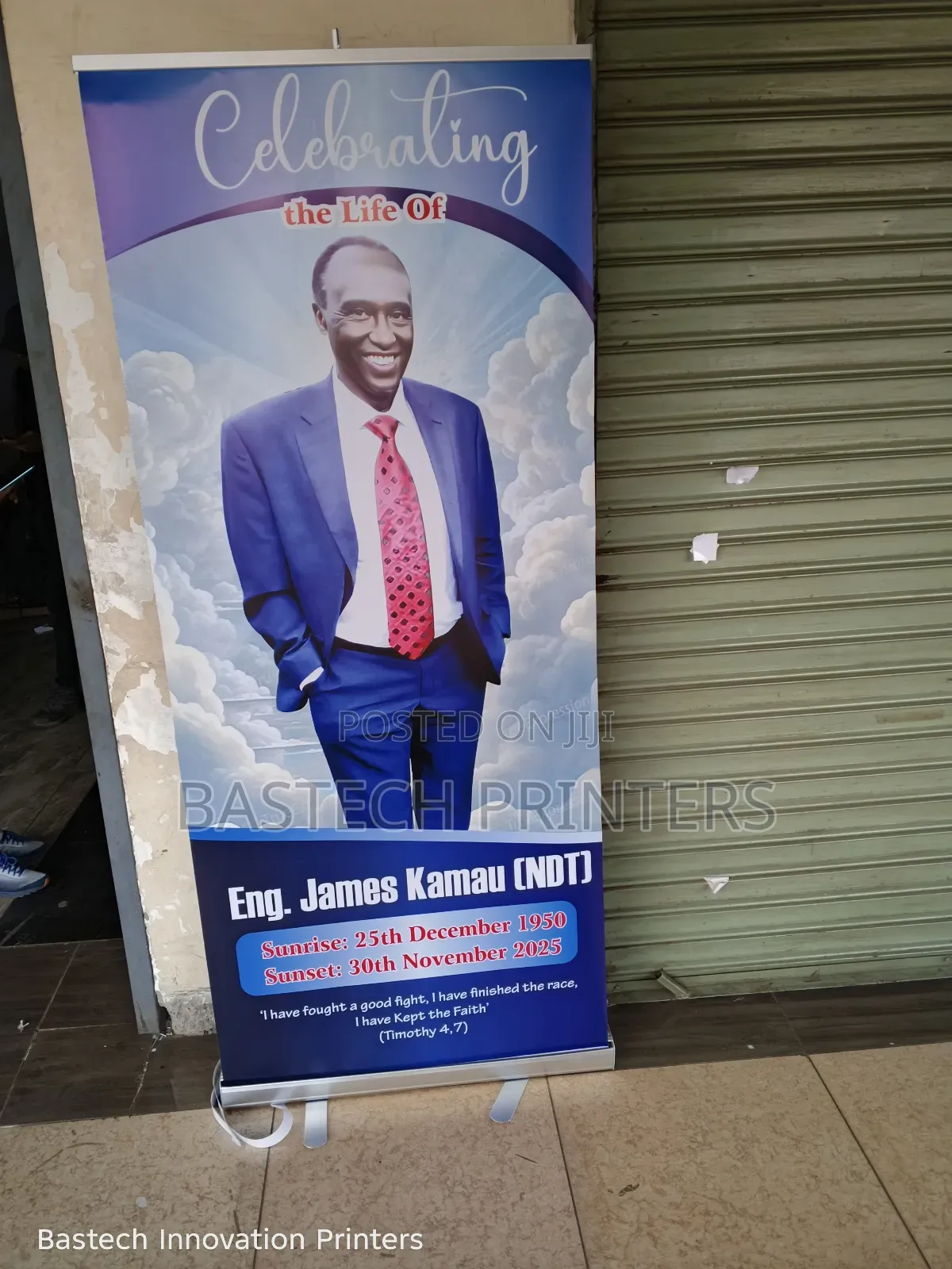 Funeral (Mazishi) Narrow Base Roll Up Banner