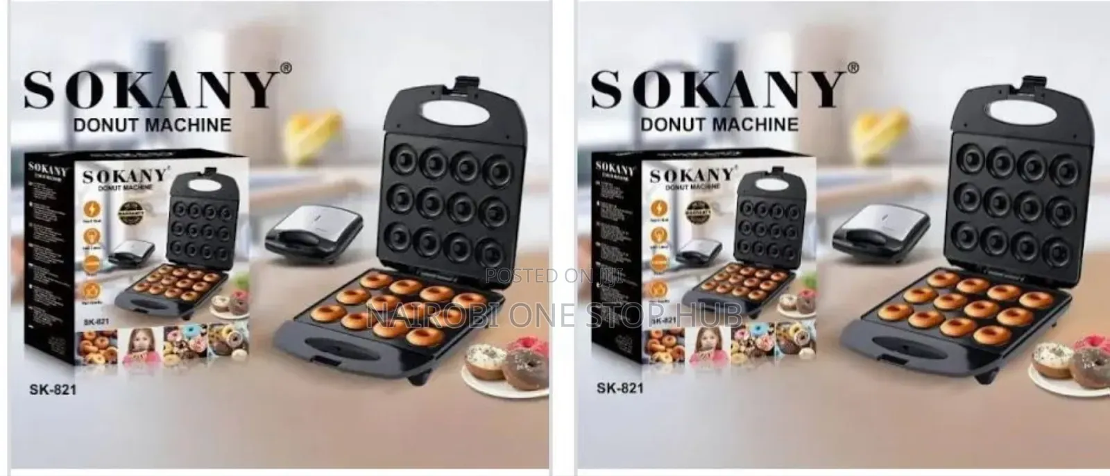 Sokany Sk-821 Donut Maker – 12 Slots