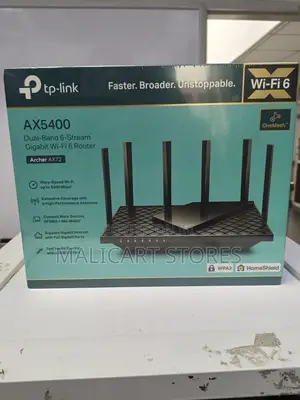 Tp-Link Ax5400 Dual-Band Gigabit Wi-Fi 6 Router - Tl-Archer Ax72