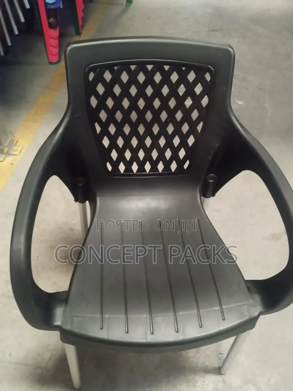 Complast Armchair With Metal Tubing Legs/ Stands