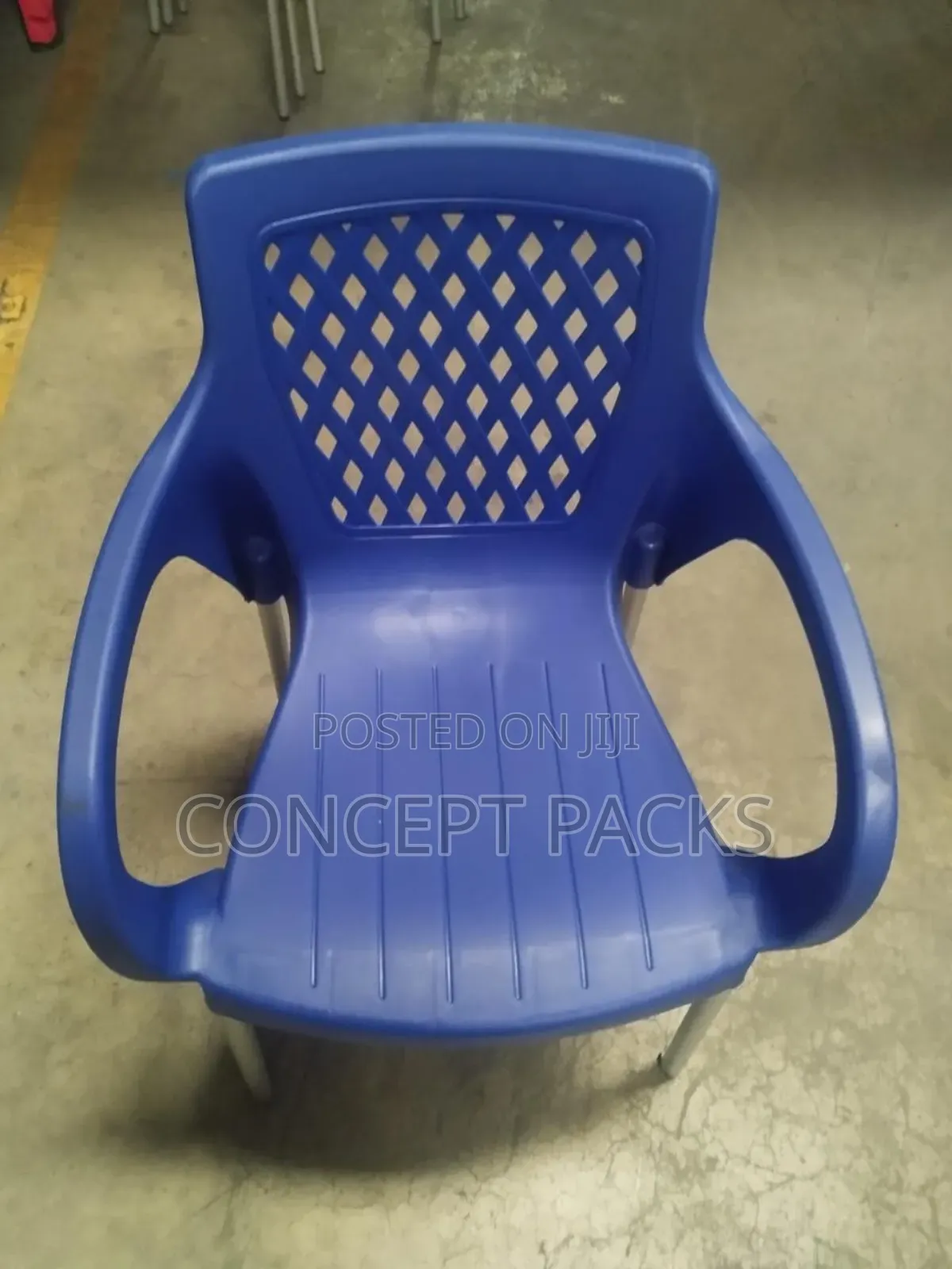 Complast Armchair With Metal Tubing Legs/ Stands