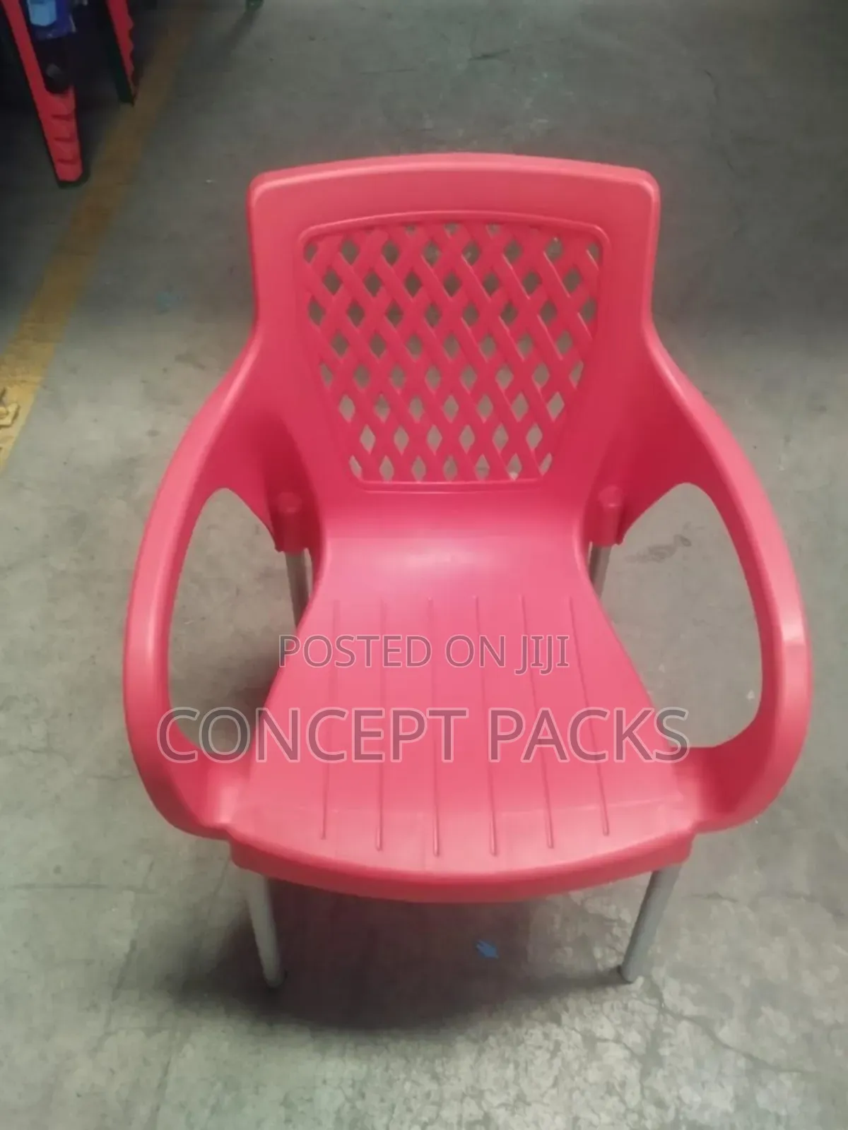 Complast Armchair With Metal Tubing Legs/ Stands