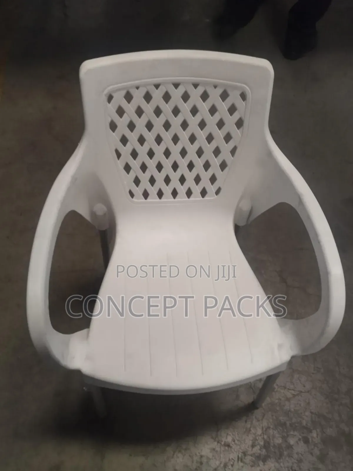 Complast Armchair With Metal Tubing Legs/ Stands