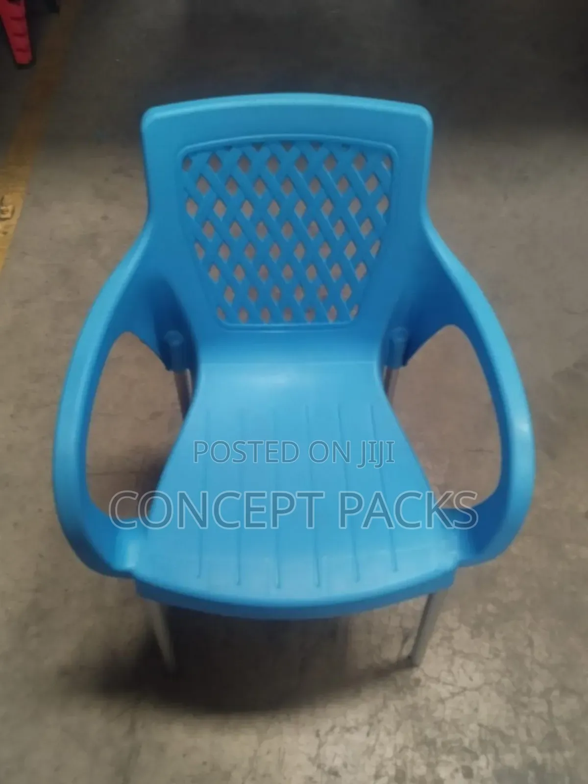 Complast Armchair With Metal Tubing Legs/ Stands