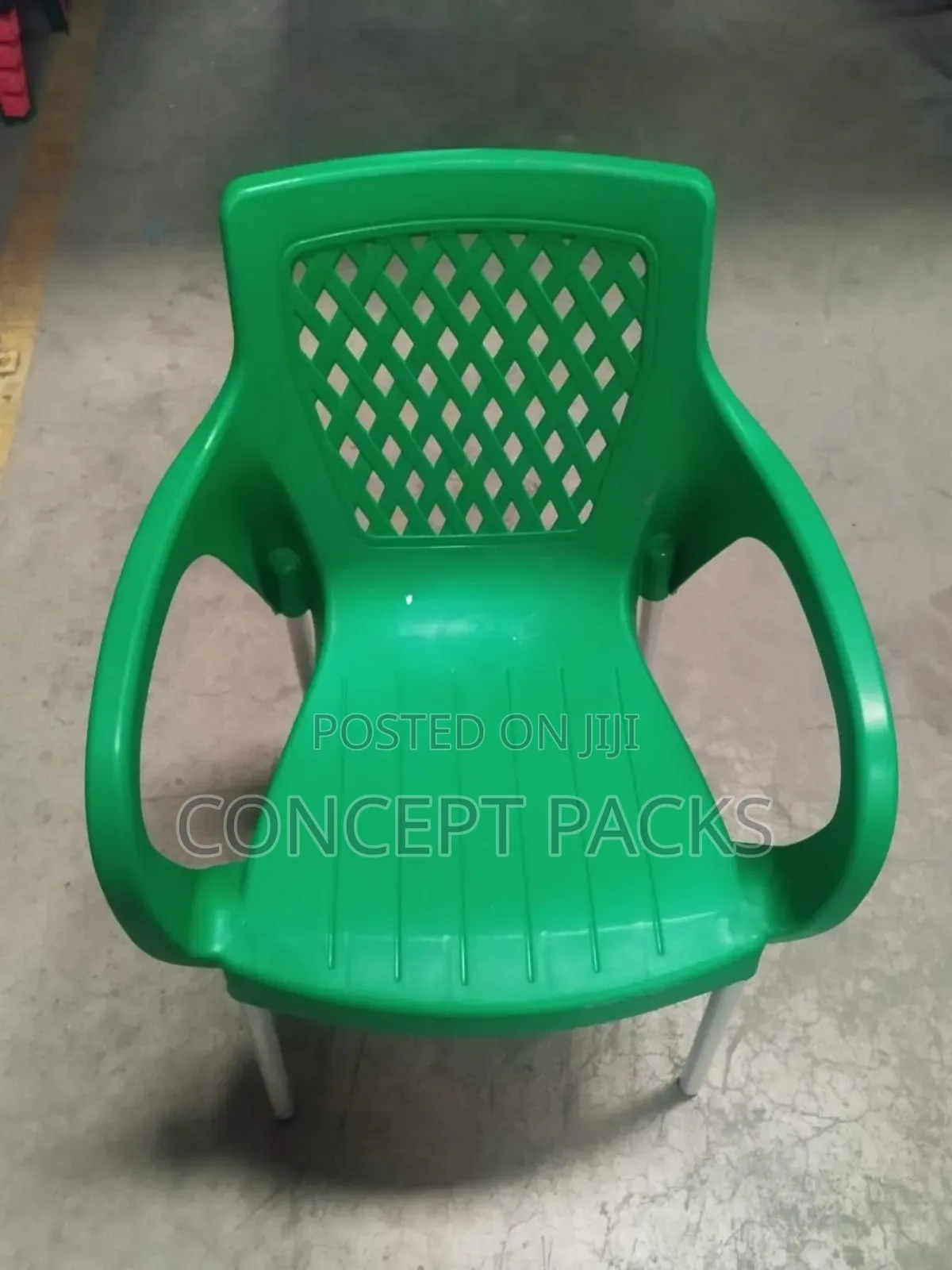 Complast Armchair With Metal Tubing Legs/ Stands