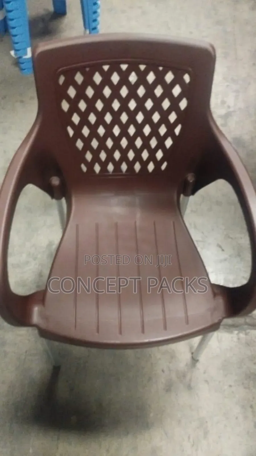 Complast Armchair With Metal Tubing Legs/ Stands