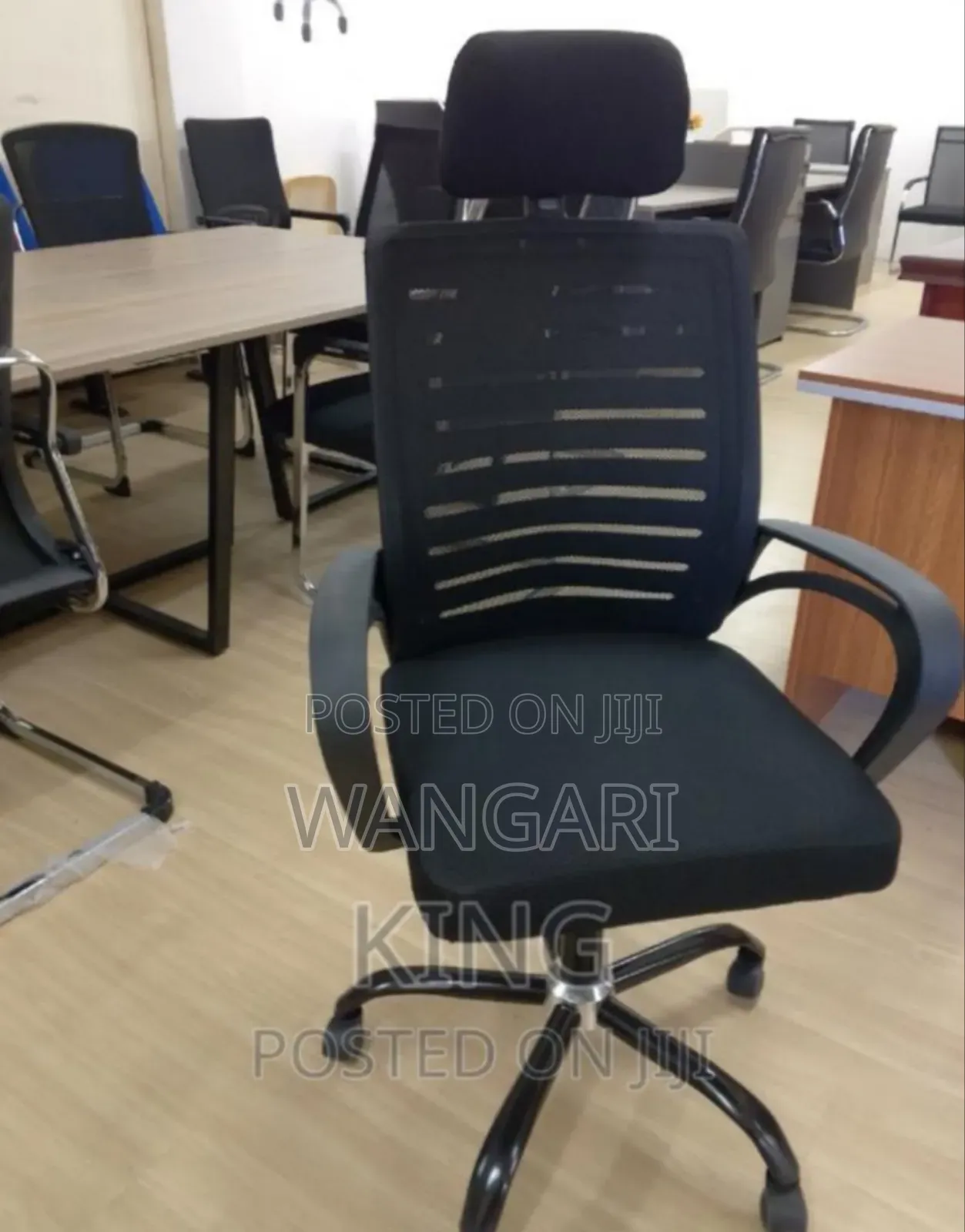 Asssembled New Office Chair With Headrest