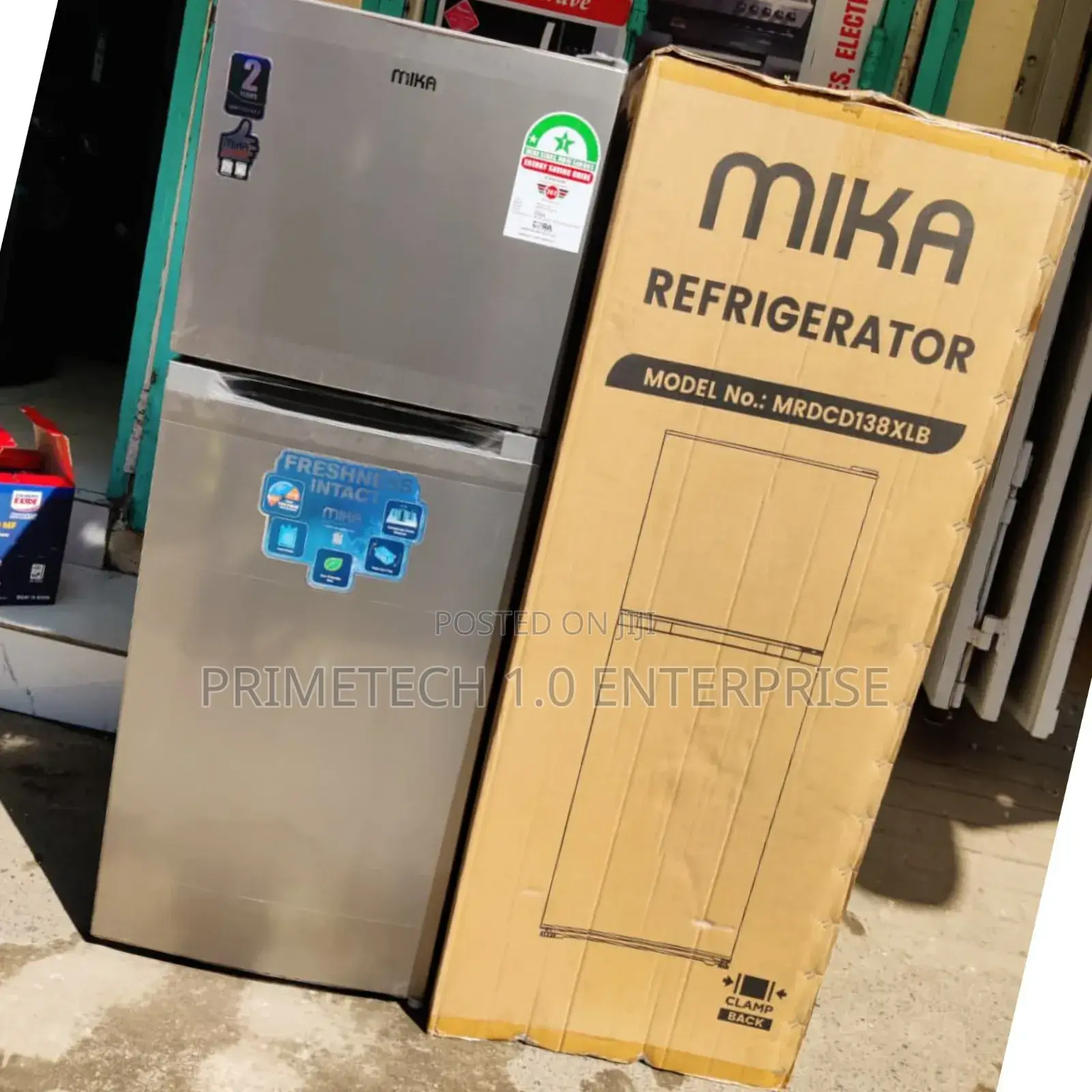 Mika 138 Litres Double Door Fridge Mrdcd138xlb