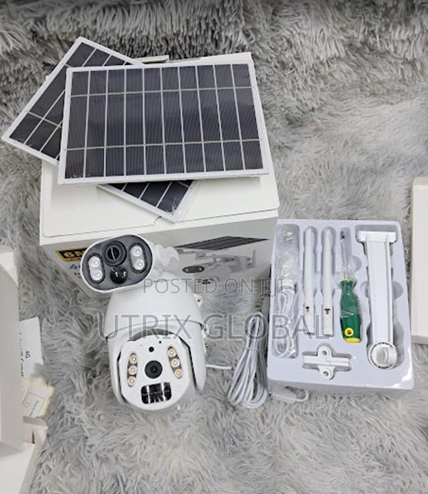 Ubox 6mp 4g Dual Lens Ptz Camera Dual Solar Powered