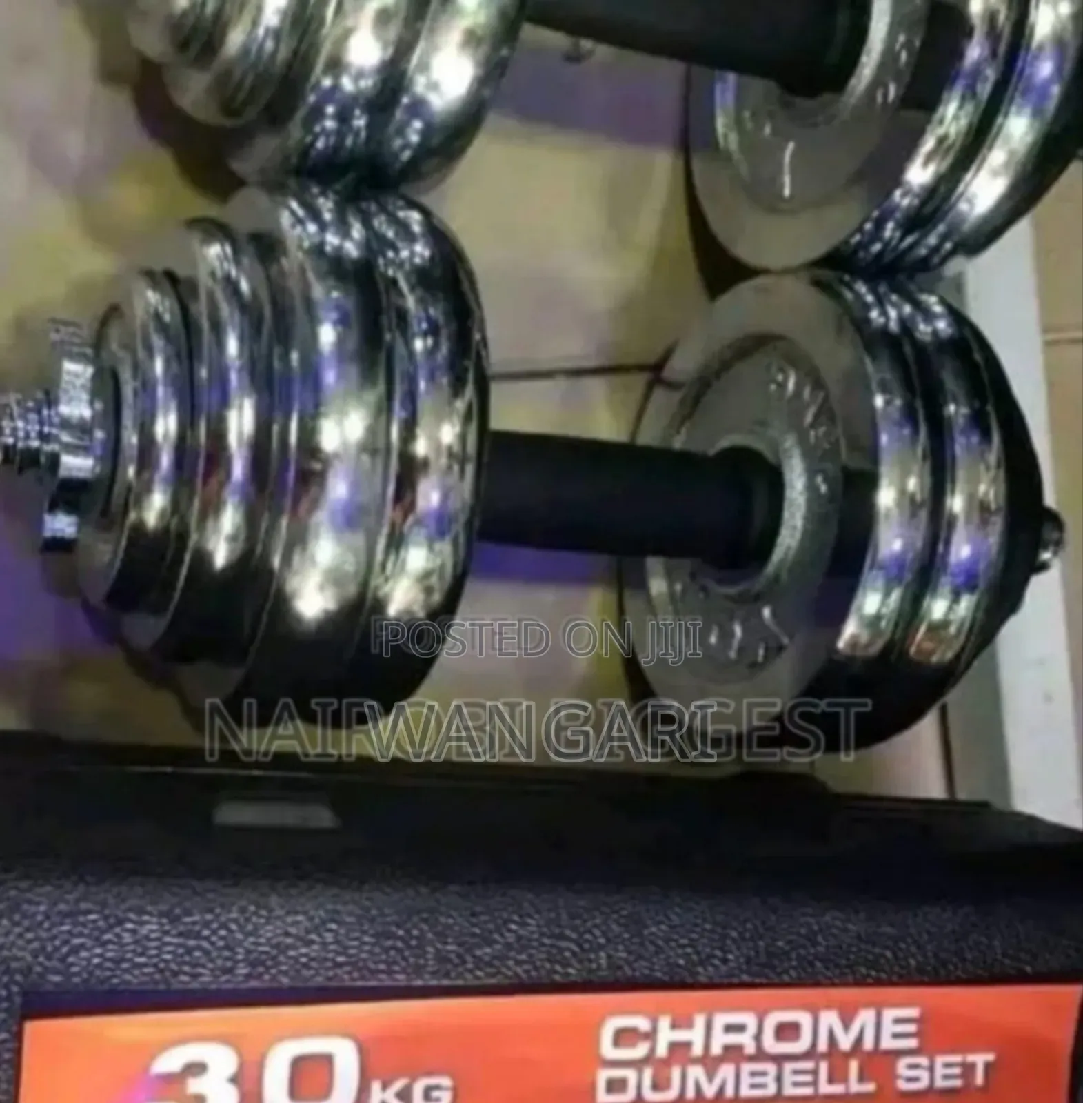Strongest New Chrome 30kgs Dumbells
